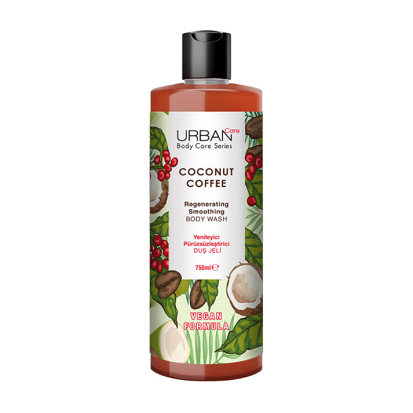 urban-care-coffee-coconut-body-wash-750ml-masokala شامپو بدن شاداب کننده اوربن کر Urban Care رایحه قهوه و نارگیل حجم 750 میل - تصویر 1