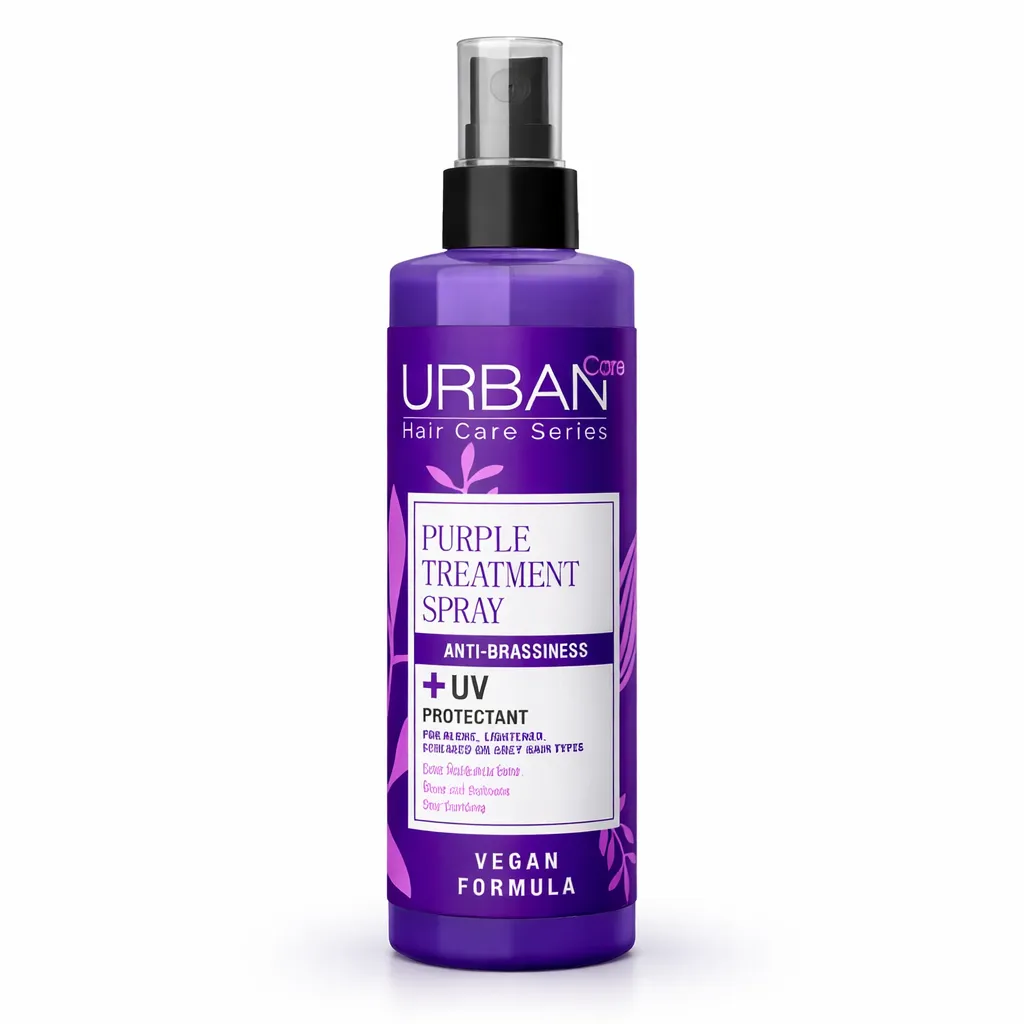 urban-care-purple-leave-in-conditioner-spray-masokala.com_-1 اسپری دو فاز ضد زردی اوربن کر Urban Care مدل Purple Treatment حجم 200 میل - تصویر 1