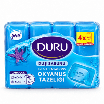 صابون حمام دورو طراوت اقیانوس Duru Fresh Sensations بسته 4 عددی