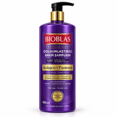 شامپو حجم‌دهنده بیوبلاس Bioblas Professional کلاژن و پانتنول حجم 900 میل