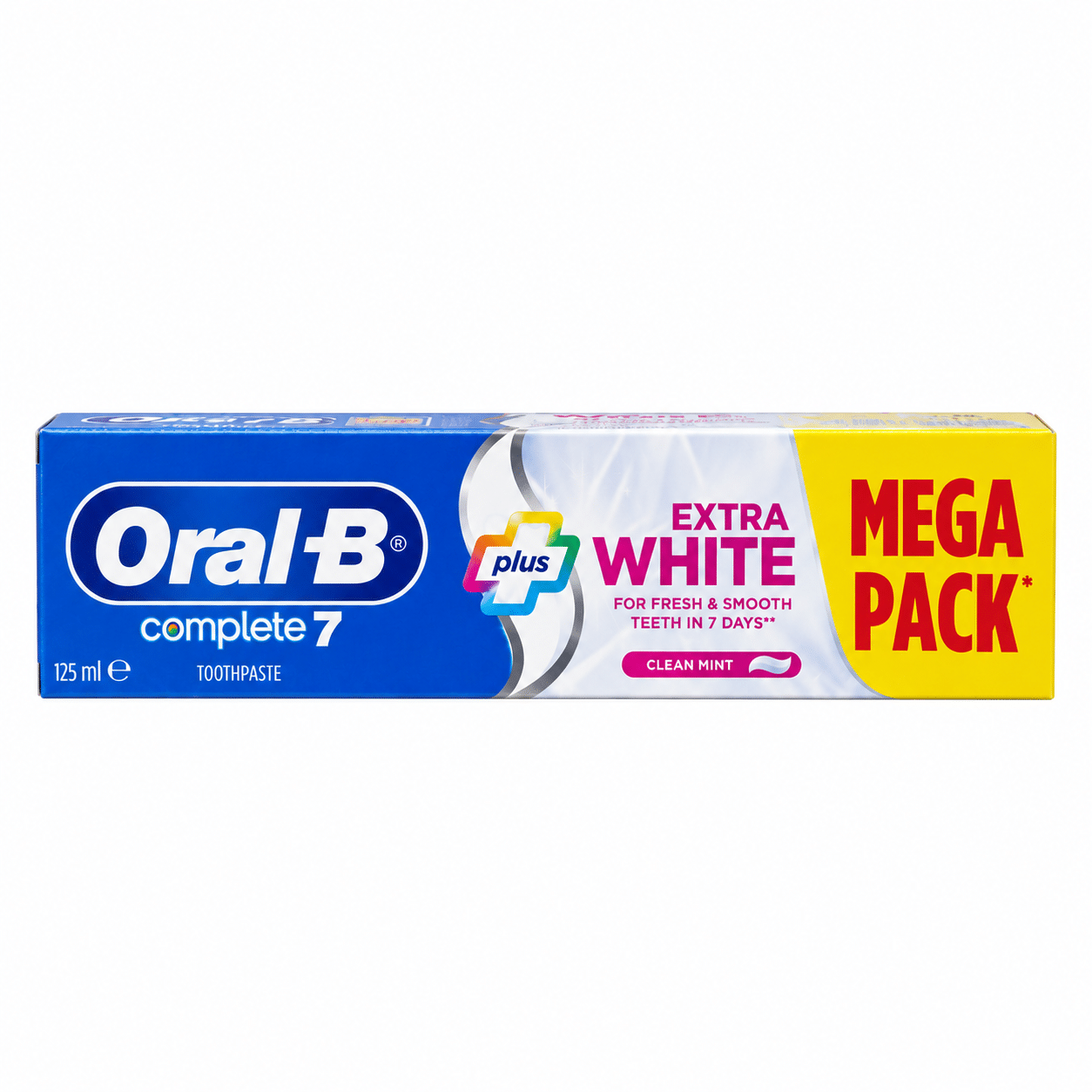 eaf0fb07-07e2-47e9-a3ab-a945856b4132 خمیر دندان سفیدکننده اورال بی Oral-B Complete 7 Extra White حجم 125 میل - تصویر 1