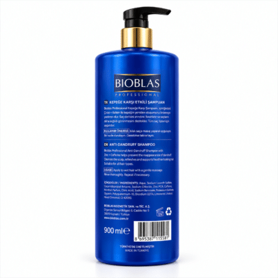 شامپو ضد شوره بیوبلاس Bioblas Professional حاوی زینک و کافئین حجم 900 میل - تصویر 2