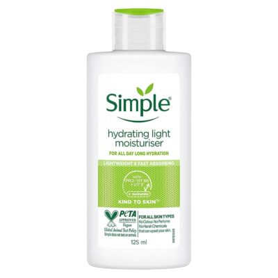 آبرسان و مرطوب‌کننده لایت سیمپل Simple Kind to Skin Hydrating Light Moisturiser حجم 125 میل