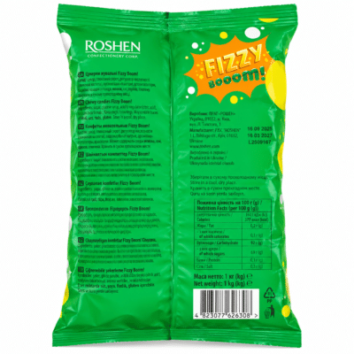 آبنبات گازدار روشن Roshen Fizzy Boom میکس طعم‌ها بسته 1 کیلوگرمی - تصویر 2