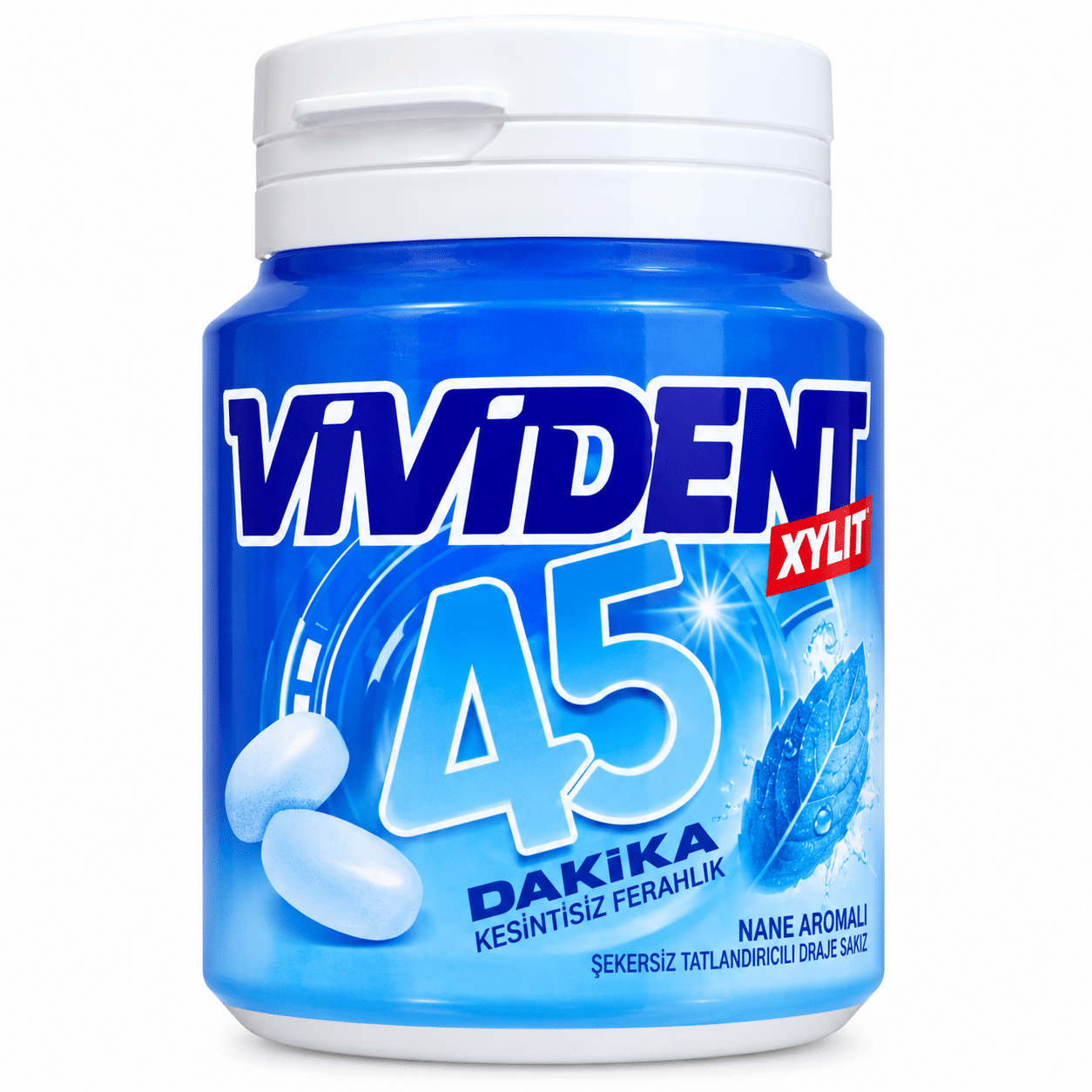 آدامس ویویدنت Vivident Xylit 45 Dakika بدون شکر با طعم نعناع وزن 67 گرم آدامس ویویدنت Vivident Xylit 45 Dakika بدون شکر با طعم نعناع وزن 67 گرم - تصویر 1