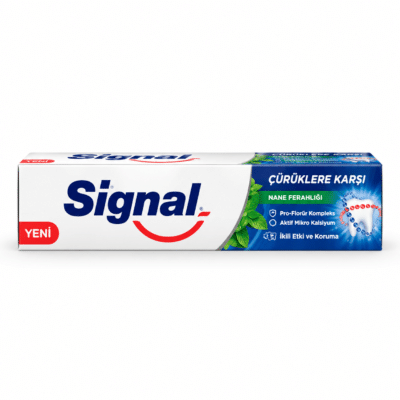 خمیر دندان سیگنال Signal ضد پوسیدگی با طراوت نعناع حجم 100 میل