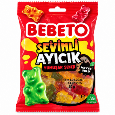 پاستیل خرسی ببتو Bebeto Sevimli Ayıcık وزن 80 گرم