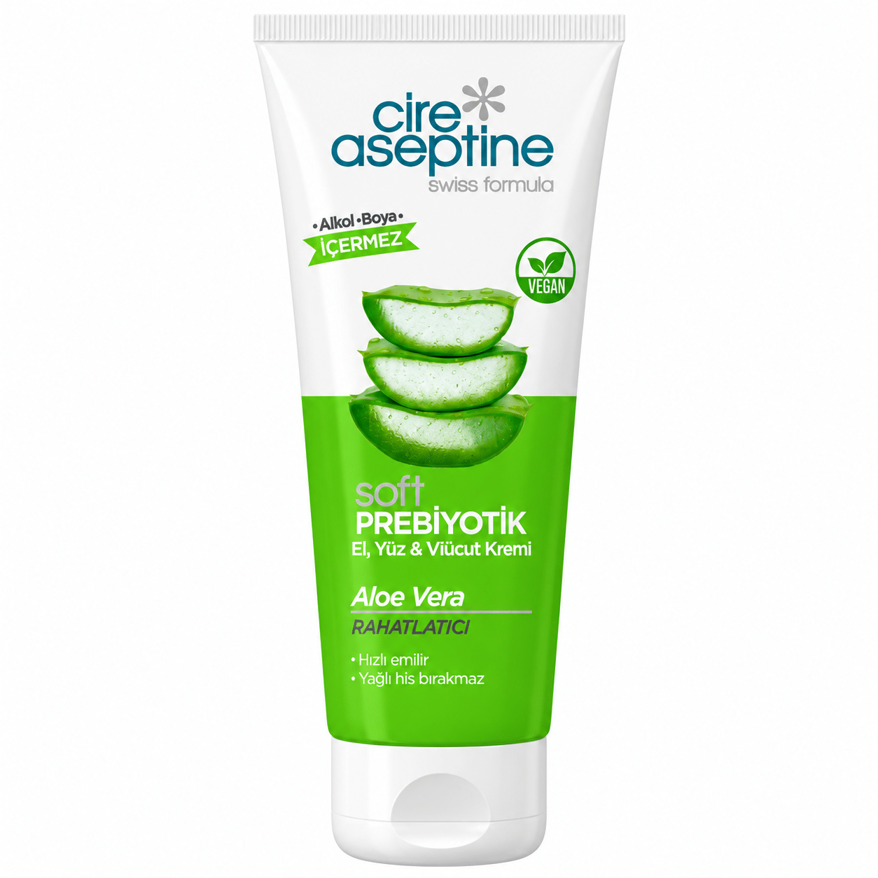کرم الوئورا اسپتین کرم مرطوبکننده دست، صورت و بدن سیره آسپتین Cire Aseptine مدل Aloe Vera Prebiyotik حجم 200 میل - تصویر 1