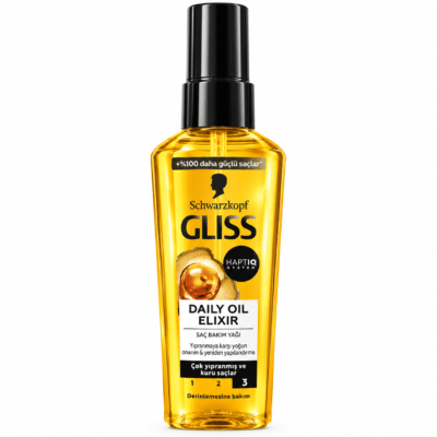 روغن مو گلیس Schwarzkopf Gliss Daily Oil Elixir حجم 75 میل